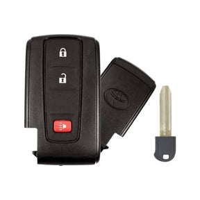 2004-2009 Toyota Prius  3-Button Smart Key  PN: 89070-47180  MOZB21TG (No Smart Entry) - front, back and emergency key