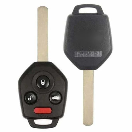 2010-2014 Subaru Legacy  Outback  4-Button Remote Head Key  PN: 57497-AJ00A  CWTWBU766  434 MHz - front, back, side buttons and emergency key