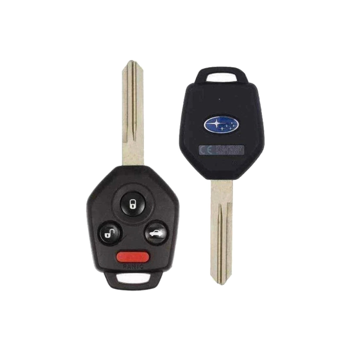 2008-2011 Subaru Legacy  Outback  Tribeca  4-Button Remote Key  PN: 57497-AG48A  CWTWBU766  4D 62 Chip - front and back