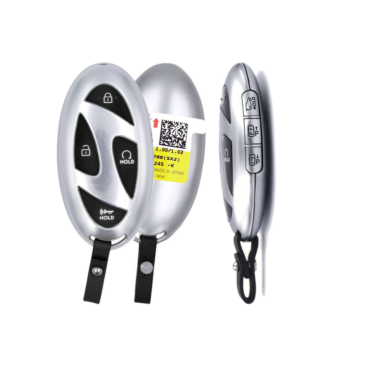 2023-2026 Hyundai Kona  7-Button Smart Key  PN: 95440-BE700  TQ8-FOB-4F61M43 - Brand New, side buttons shown