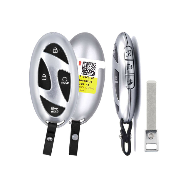 2023-2026 Hyundai Kona  7-Button Smart Key  PN: 95440-BE700  TQ8-FOB-4F61M43 - front, back, side buttons and emergency key