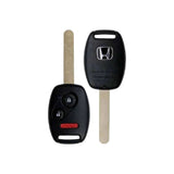 2007-2015 Honda Accord Crosstour  FIT  CR-V  CR-Z  HR-V  3-Button Remote Head Key  MLBHLIK-1T - Brand New, front and back