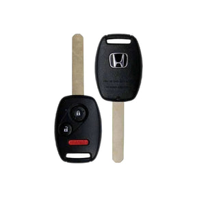 2007-2015 Honda Accord Crosstour  FIT  CR-V  CR-Z  HR-V  3-Button Remote Head Key  MLBHLIK-1T - front and back