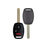 2007-2015 Honda Accord Crosstour  FIT  CR-V  CR-Z  HR-V  3-Button Remote Head Key  MLBHLIK-1T - Recase, no-logo shell
