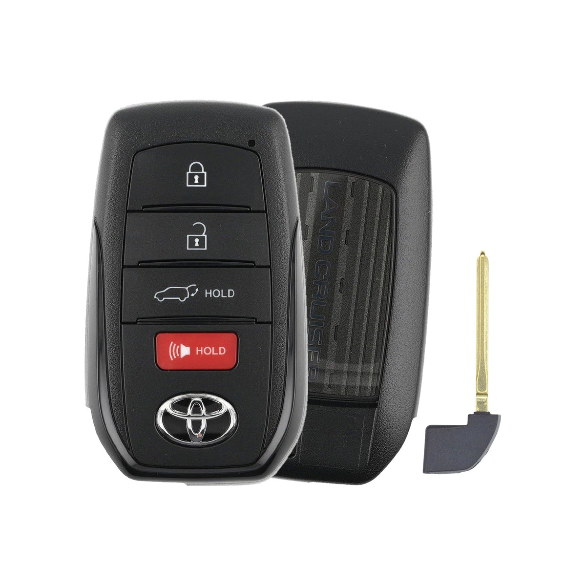 2024-2026 Toyota Land Cruiser  4-Button Smart Key  PN: 8990H-60790  HYQ14FBX - front, back and emergency key