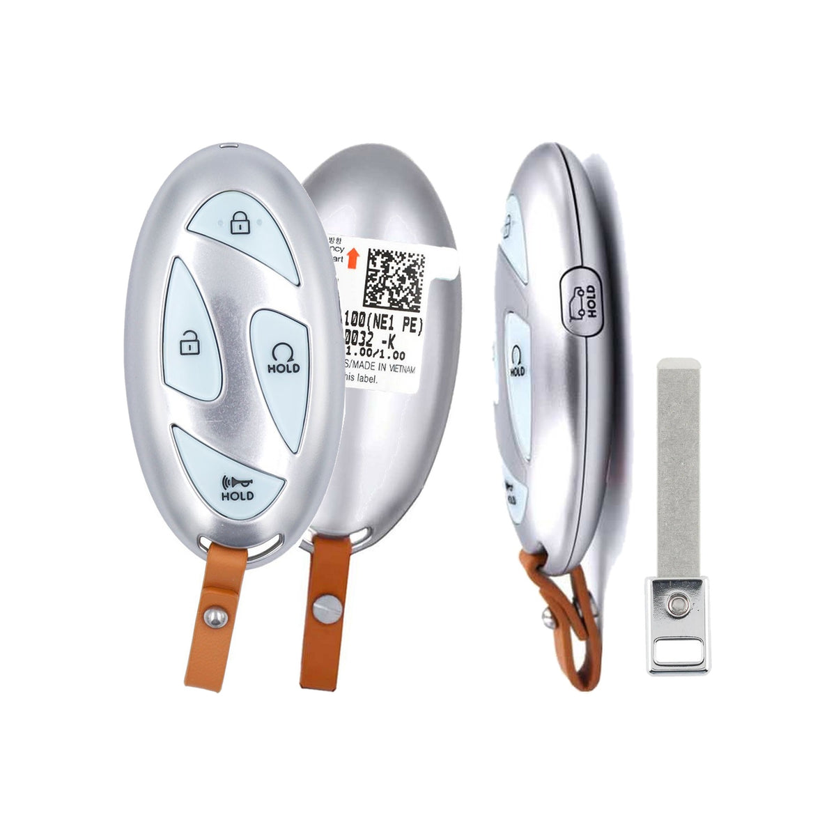 2024-2026 Hyundai IONIQ 5  Smart Key 5-Button Hatch  Remote Start  TQ8-FOB-4F61M43  PN:95440-GI100 - front, back, side buttons and emergency key
