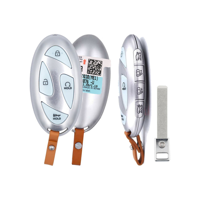 2025-2026 Hyundai IONIQ 9  8 Button Smart Key  TQ8-FOB-4FA2U44  PN: 95440-GO030 - front, back, side buttons and emergency key