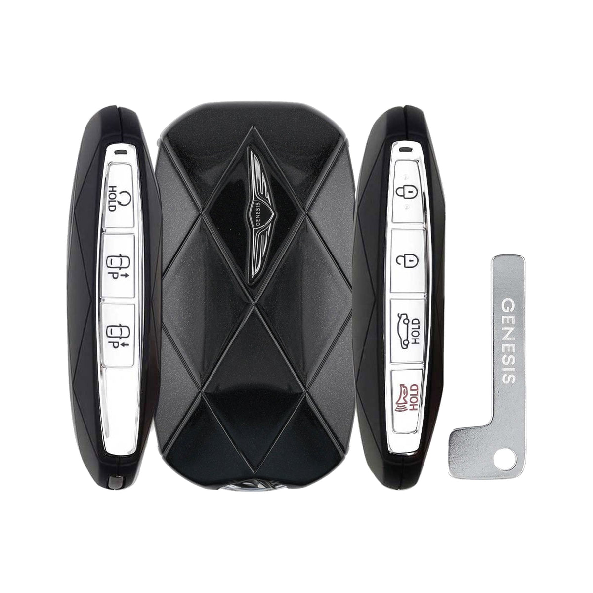 2024-2026 Genesis G80  7-Button Smart Key  PN: 95440-T1AA0  TQ8-FOB-4FA0U44 - both button edges, back and emergency key