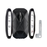 2024-2026 Genesis G80  7-Button Smart Key  PN: 95440-T1AA0  TQ8-FOB-4FA0U44 - both button edges, back and emergency key