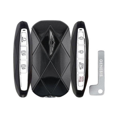 2024-2026 Genesis G80  7-Button Smart Key  PN: 95440-T1AA0  TQ8-FOB-4FA0U44 - both button edges, back and emergency key