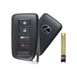 2021-2022 Lexus RX350  RX450H  4-Button Smart Key  PN: 8990H-0E290  HYQ14FLB Locked - front, back and emergency key