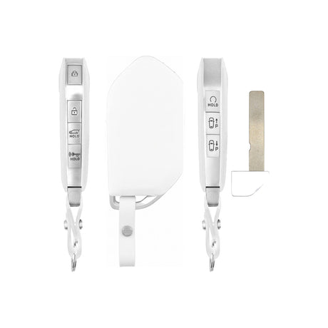 2025-2026 Kia EV6  7-Button Smart Key  PN: 95440-CV510  TQ8-FOB-4FA1U44 - front, back, side buttons and emergency key