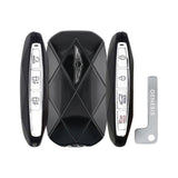 2025-2026 Genesis GV70  7-Button Smart Key  PN: 95440-ARDA0  TQ8-FOB-4FA0U44 - both button edges, back and emergency key