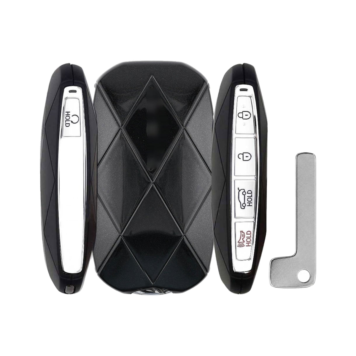 2024-2026 Genesis GV80  5-Button Smart Key  PN: 95440-T6BA0  TQ8-FOB-4F75U44 - front, back, side buttons and emergency key
