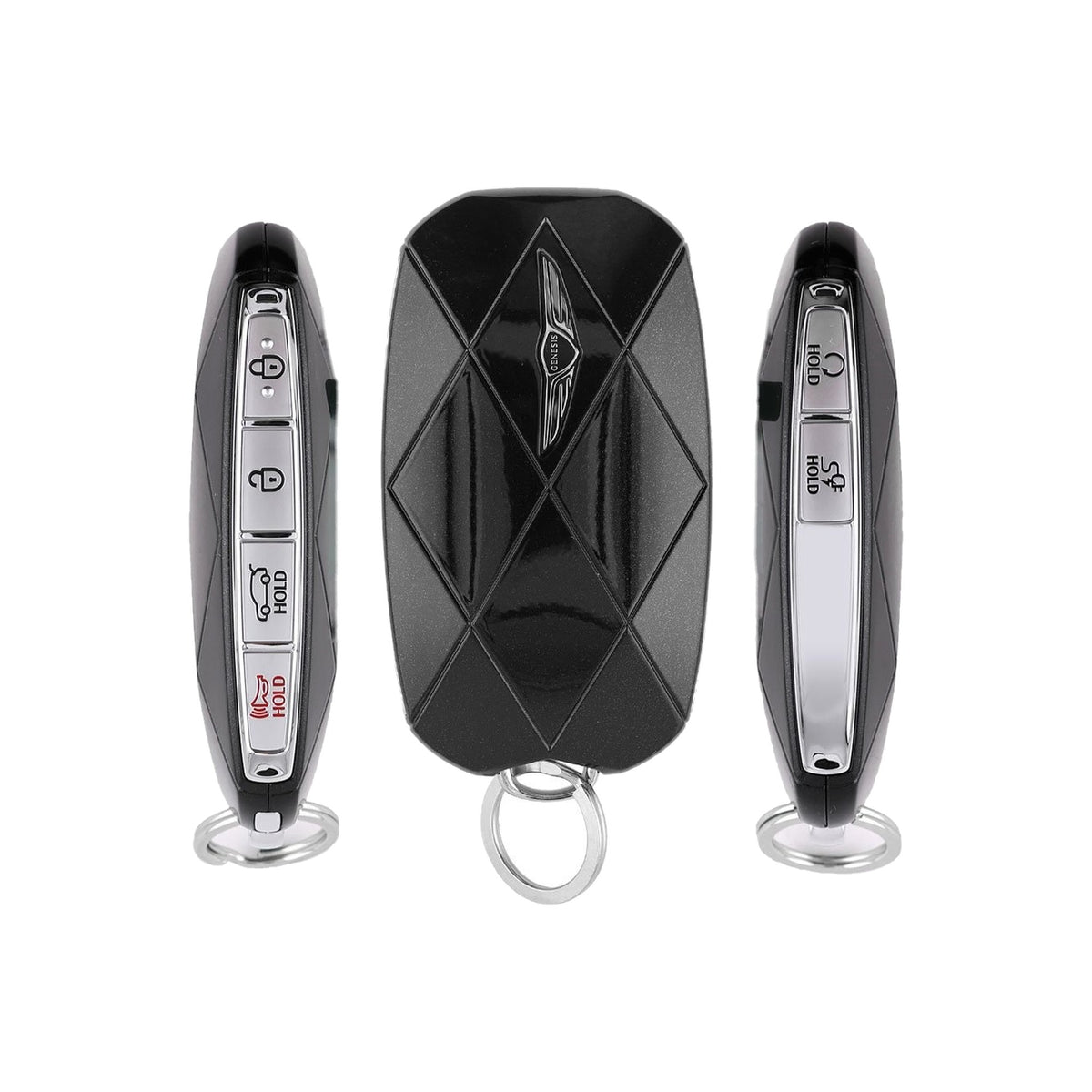 2026 Genesis GV60  6-Button Smart Key  PN: 95440-CU260  TQ8-FOB-4F75M44 - Brand New, side buttons shown