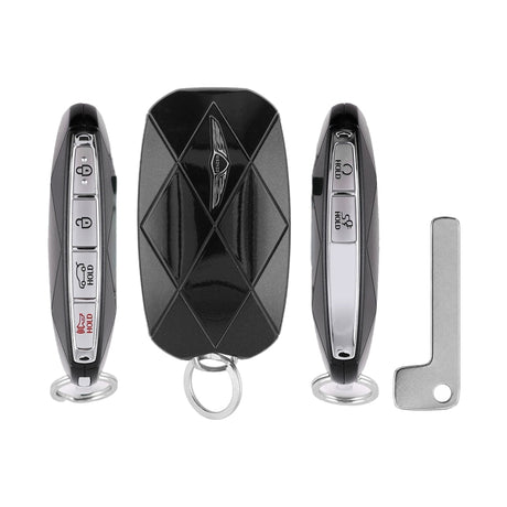 2026 Genesis GV60  6-Button Smart Key  PN: 95440-CU260  TQ8-FOB-4F75M44 - front, back, side buttons and emergency key