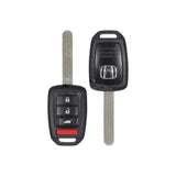 2014-2022 Honda CR-V  HR-V  4-Button Remote Head Key W/ Hatch  MLBHLIK6-1T  315 MHz - Brand New, front and back
