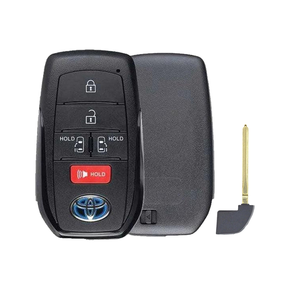 2021-2026 Toyota Sienna  5-Button Smart Key  PN: 8990H-08021  HYQ14FBX  8A Chip Locked - front, back and emergency key