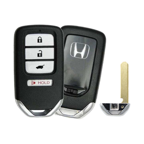 2016 Honda CR-Z  4-Button Smart Key  PN: 72147-SZT-A01  ACJ932HK1310A - front, back and emergency key