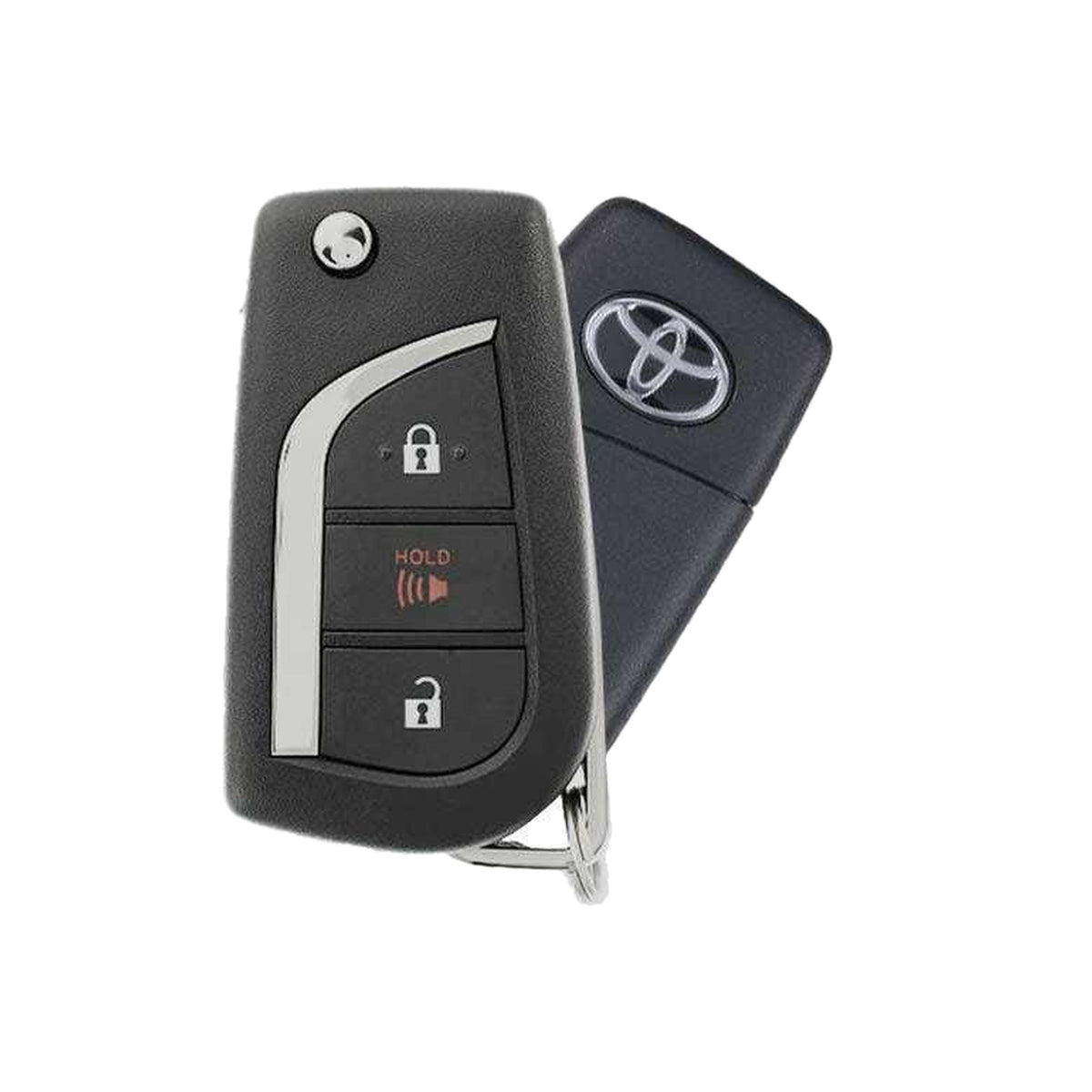 2020 Toyota C-HR  3-Button Remote Key  PN: 89070-10082  MOZB3M2F2L  H Chip - Brand New, side buttons shown