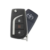 2020 Toyota C-HR  3-Button Remote Key  PN: 89070-10082  MOZB3M2F2L  H Chip - Brand New, side buttons shown