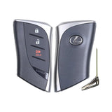 2018-2020 Lexus UX  3-Button Smart Key  PIN: 8990H-76010  HYQ14FBF Locked - front, back and emergency key