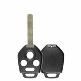 2010-2014 Subaru / 4-Button Remote Head Key SHELL with Uncut Blade / SUB1 / CWTWB1U811, CWTWBU766 / AFTERMARKET