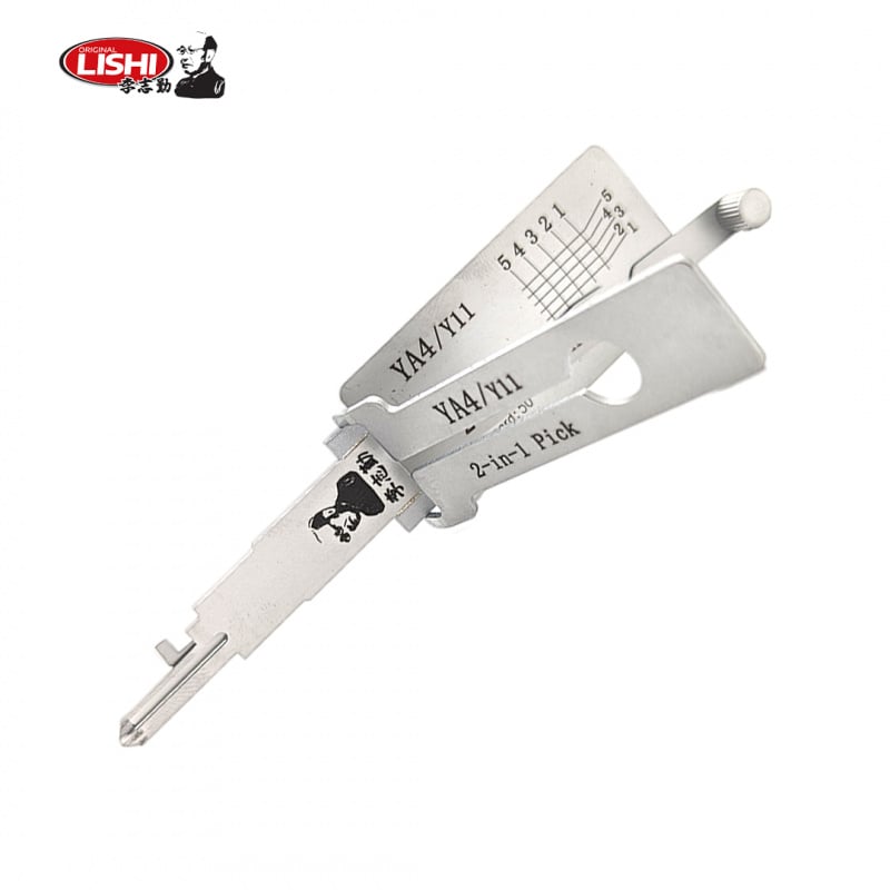 ORIGINAL LISHI - YA4 / Y11 YALE / 5-Cut / 2-in-1 Pick & Decoder - AG
