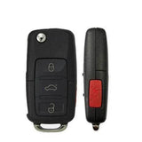 1996-2008 Volkswagen Beetle / Golf / Jetta / Passat / 4-Button Flip-Key / 1J0959753AM / NBG735868T / AFTERMARKET