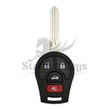2003-2019 Nissan Sentra / Versa / 4-Button Remote Head Key / CWTWB1U751 / NON-TRANSPONDER / AFTERMARKET