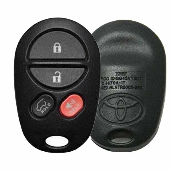 2007-2012 Toyota Highlander / 4-Button Keyless Entry Remote / PN: 89742-0W011 / GQ43VT20T / OEM REFURB