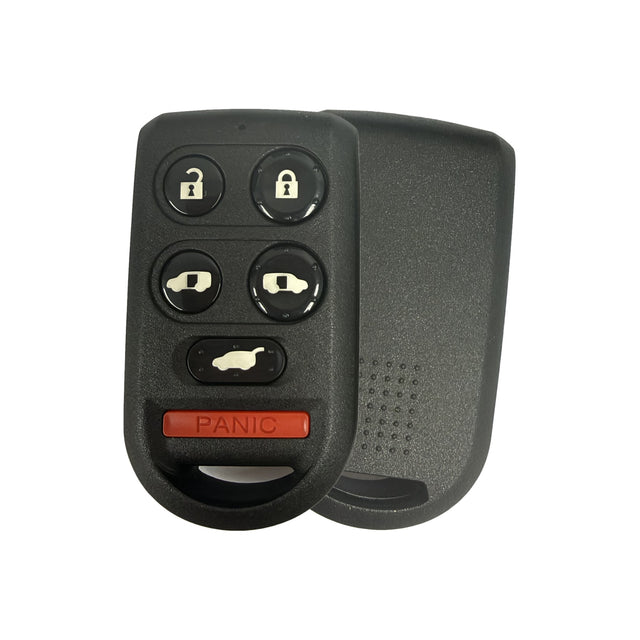 2005-2010 Honda Odyssey 6-Button Keyless Entry Remote - Aftermarket, front and back