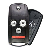 2007-2013 Acura MDX / 4-Button Flip Key / PN: 35111-STX-326 / N5F0602A1A / OEM REFURB