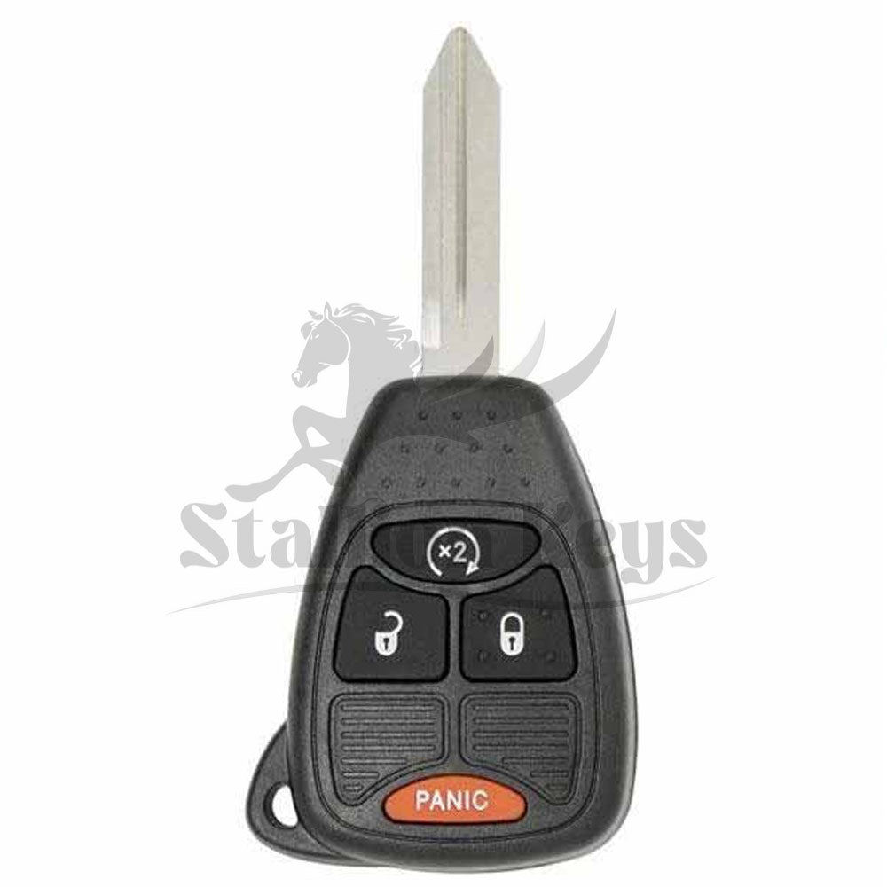 2007-2018 Chrysler / Dodge / Jeep / 4-Button Remote Head Key / PN: 68026372AB / OHT692713AA / AFTERMARKET