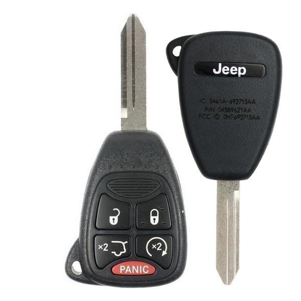 2006-2014 Chrysler / Dodge / Jeep / 5-Button Remote Head Key / PN: 68029834 / OHT692713AA / OEM REFURB