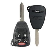 2006-2014 Chrysler / Dodge / Jeep / 5-Button Remote Head Key / PN: 68029834 / OHT692713AA / OEM REFURB