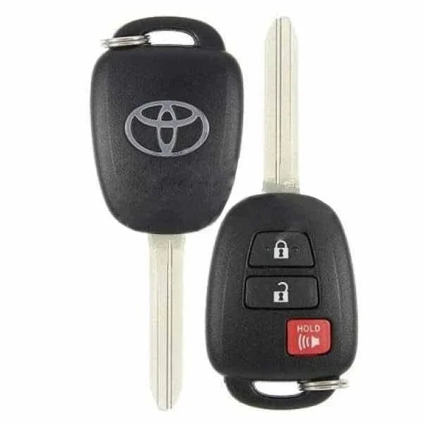 2012-2017 Prius C / 3-Button Remote Head Key / PN: 89070-52F60 / HYQ12BDM / G Chip / OEM REFURB