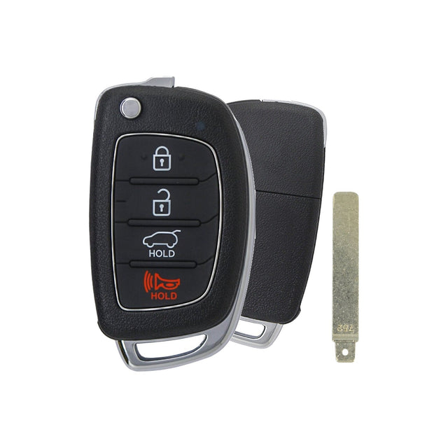 2013-2016 Hyundai Santa Fe | 4-Button Flip Key Remote - Main photo
