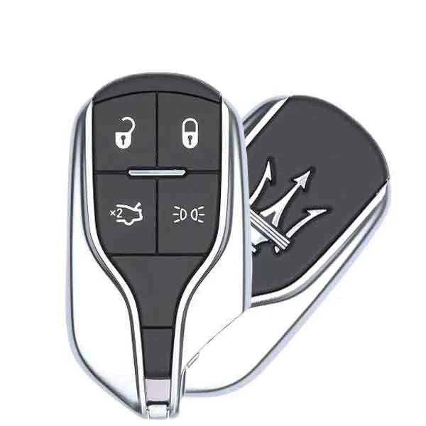 2014-2019 Maserati Ghibli / Quattroporte / 4-Button Smart Key W/ Lights / PN: 670019934 / M3N-7393490 / OEM REFURB