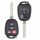 2014-2019 Toyota Camry / Corolla / 4B Remote Head Key / PN: 89070-06421 / HYQ12BDM / HYQ12BEL / H Chip / OEM RECASE - NO LOGO