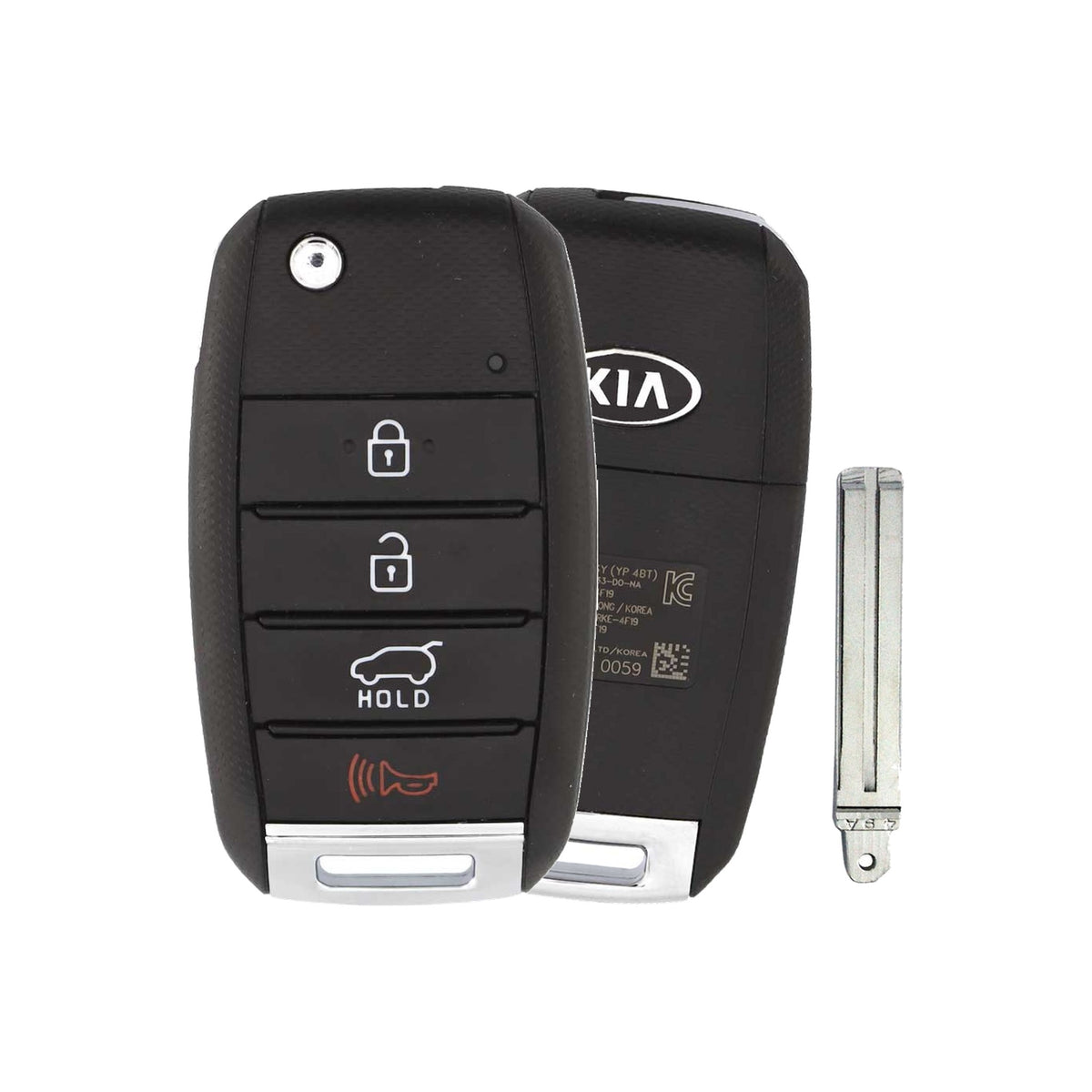 2015-2018 Kia Sedona | 4-Button Flip Key - Refurbished