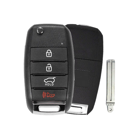 2016-2019 Kia Sportage | Remote Flip Key 4-Button Hatch | With Transponder 4D60 - Recase