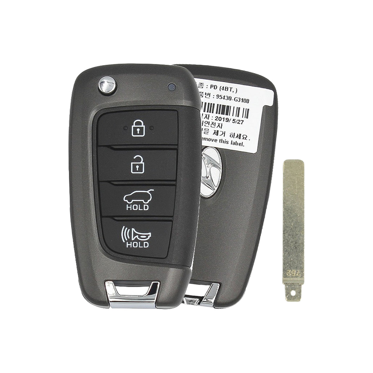 2017-2019 Hyundai Elantra GT | 4-Button Flip Key - Refurbished