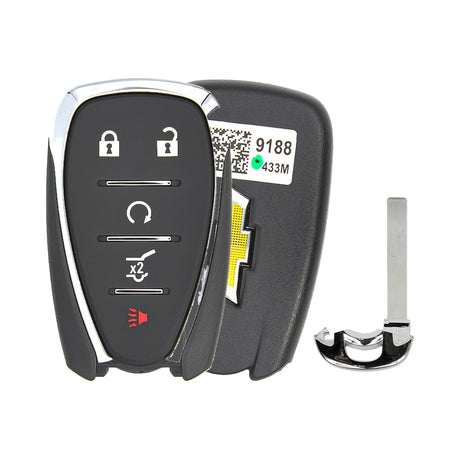 2018-2026 Chevrolet Blazer  Traverse  Trailblazer  5-Button Smart Key  HYQ4EA  HYQ4ES OEM - front, back and emergency key