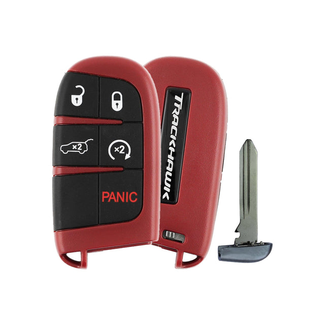 2018-2022 Jeep Grand Cherokee Trackhawk  5-Button Smart Key OEM - front, back and emergency key