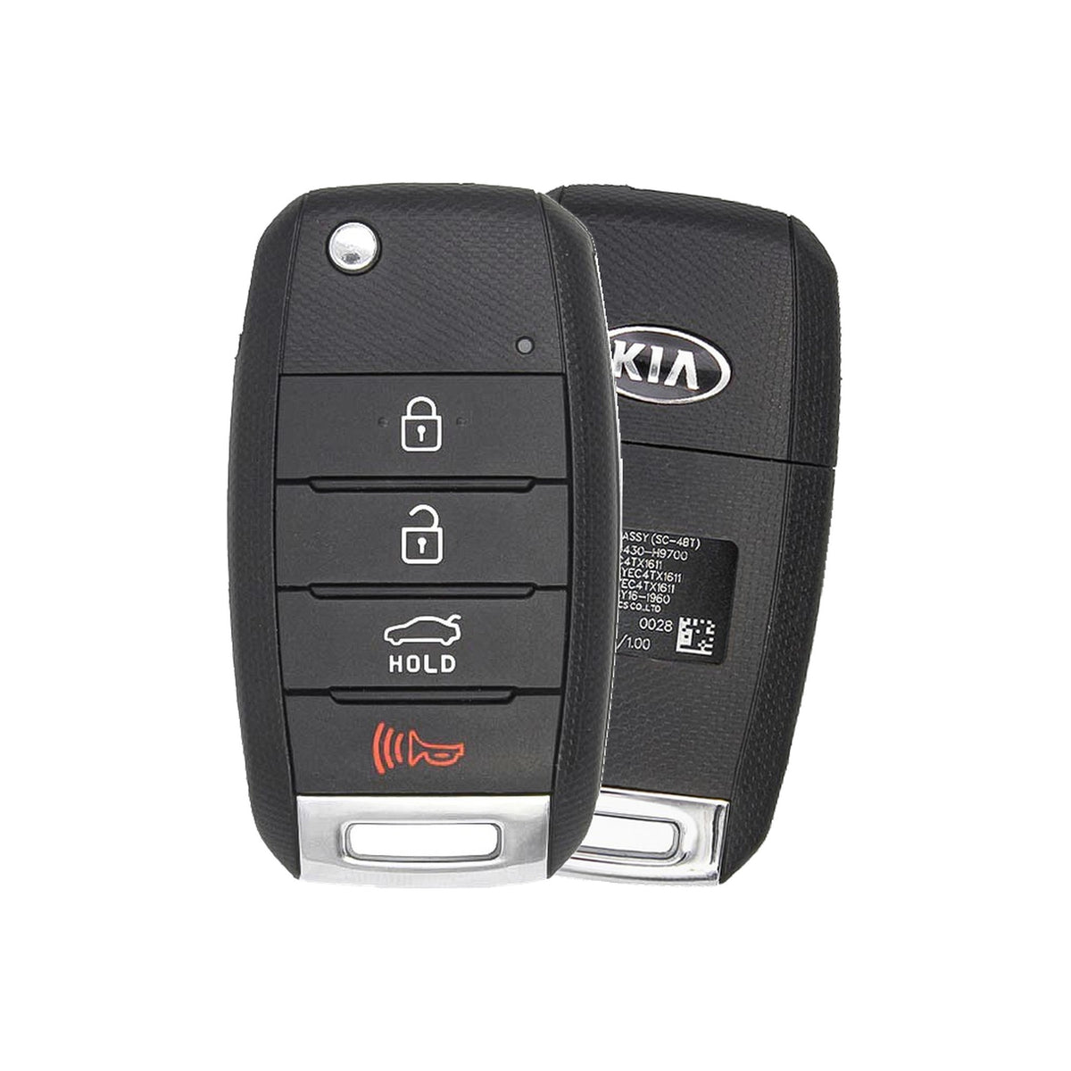 2018-2023 Kia Rio Remote Flip Key 4-Button Trunk - Brand New