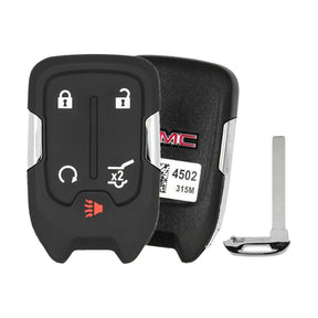 2018-2024 GMC Terrain  Smart Key 5-Button Hatch Remote Start OEM - front, back and emergency key