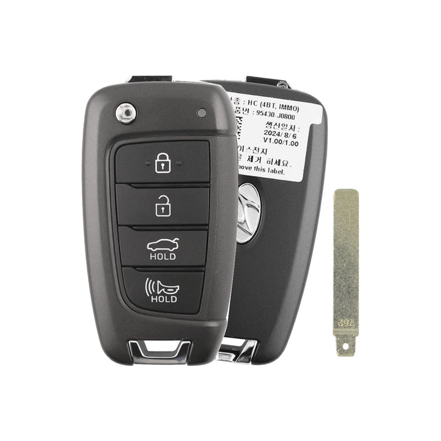 2021-2022 Hyundai Accent | 4-Button Flip Key - Refurbished