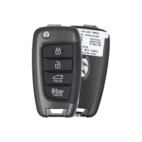 2020-2023 Hyundai Elantra | 4-Button Remote Flip Key - Brand New