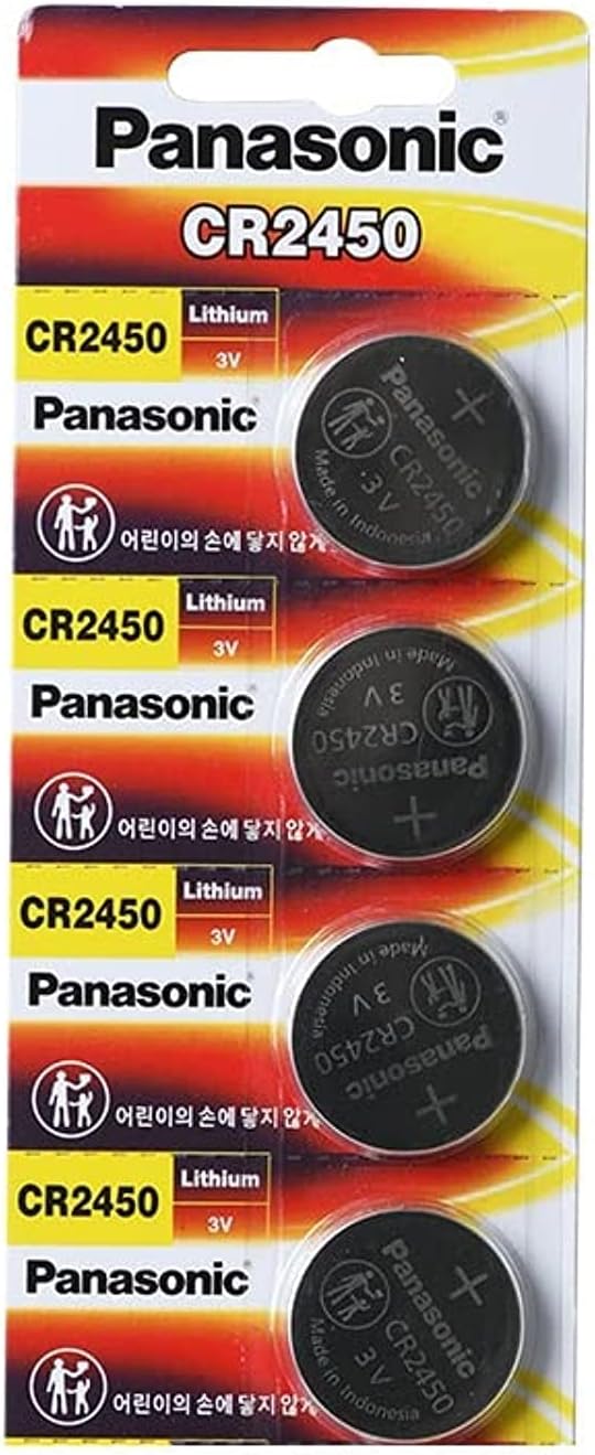 Panasonic CR2450 3V Lithium Battery 4-Pack